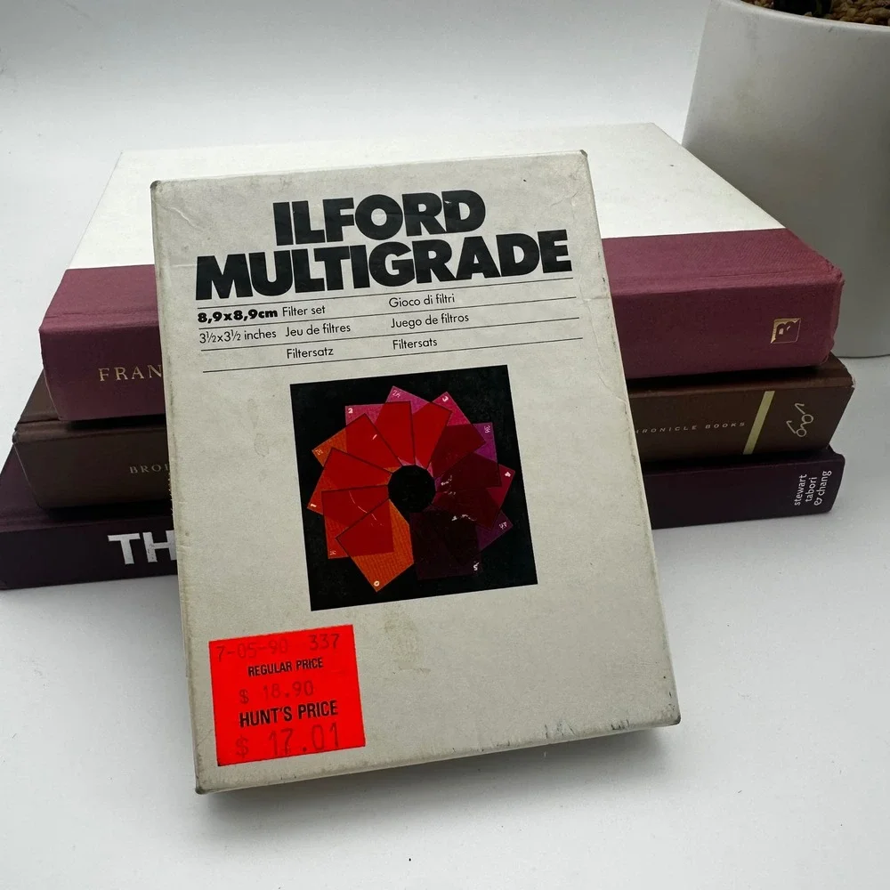 Vintage Ilford Multigrade 3.5x3.5 Darkroom Filter Set B&W Printing